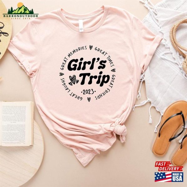 Girls Vacation 2023 Shirts Night Out T-Shirt Best Friends Weekend Matching Outfits Classic