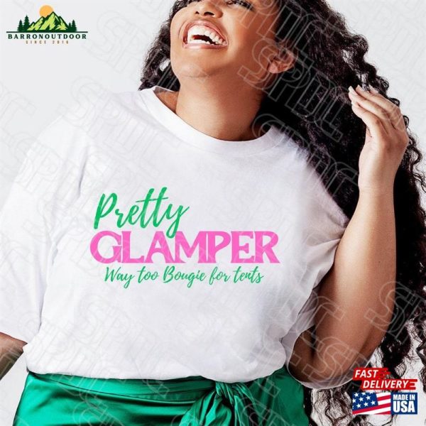 Glamper Glamping Pretty Black And Educated T-Shirt Sweatshirt