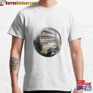 Glass Ball With Morning Cafe Classic T-Shirt