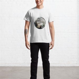 Glass Ball With Morning Cafe Classic T Shirt 3