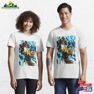 Gogeta Super Saiyan Blue Evolved Dragon Ball Heroes Fanart Essential T Shirt Hoodie Classic 3