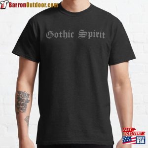 Gothic Spirit Typographic Art Classic T-Shirt Hoodie