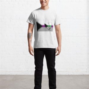 Gradient Demisexual Demiromantic Pride Flag Classic T Shirt Unisex Hoodie 3