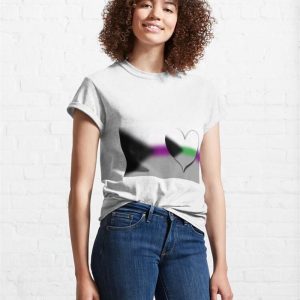 Gradient Demisexual Demiromantic Pride Flag Classic T Shirt Unisex Hoodie 4