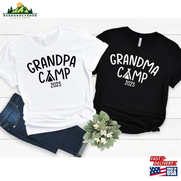 Grandpa Camp Shirt Grandma Camping Classic Hoodie