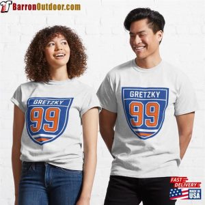 Gretzky #99 Emblem Classic T-Shirt Sweatshirt Hoodie