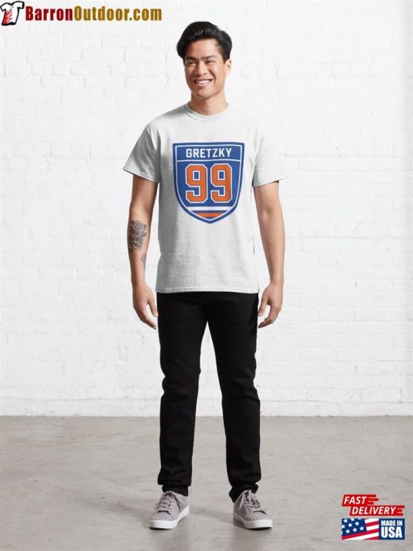 Gretzky #99 Emblem Classic T-Shirt Sweatshirt Hoodie