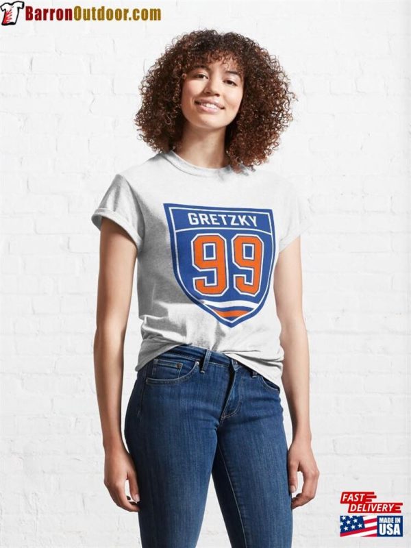 Gretzky #99 Emblem Classic T-Shirt Sweatshirt Hoodie