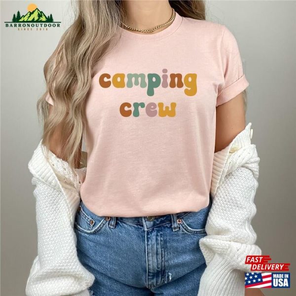 Groovy Camping Crew Shirt Adventure Lover T-Shirt Cute Camp Life Crewneck Hoodie