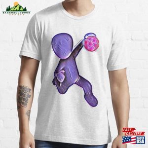 Handball Player Purple Silhouette Essential T-Shirt Classic Hoodie