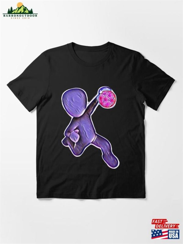 Handball Player Purple Silhouette Essential T-Shirt Classic Hoodie