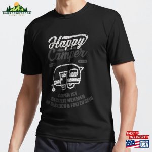 Happy Camper Camping Active T-Shirt Hoodie Classic