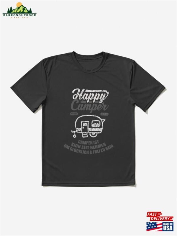 Happy Camper Camping Active T-Shirt Hoodie Classic