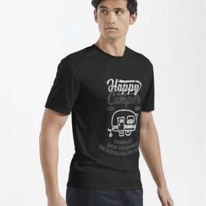 Happy Camper Camping Active T Shirt Hoodie Classic 4