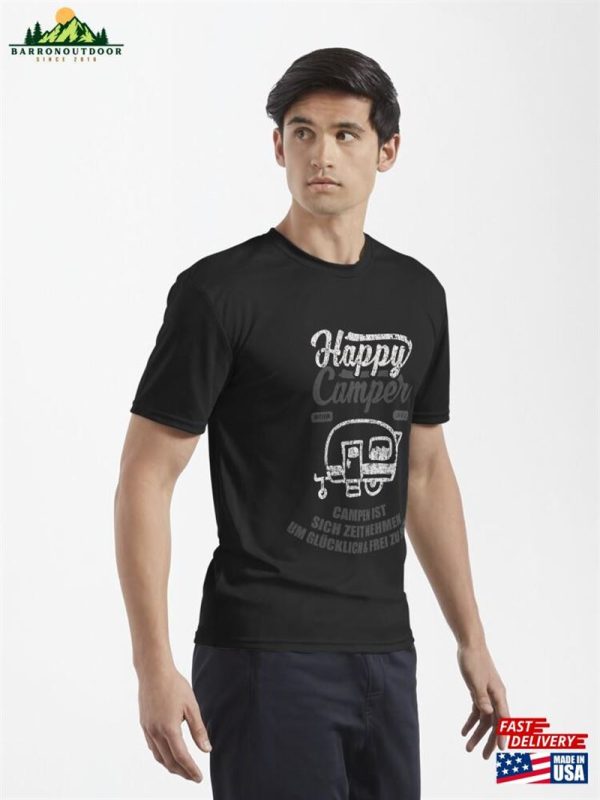 Happy Camper Camping Active T-Shirt Hoodie Classic