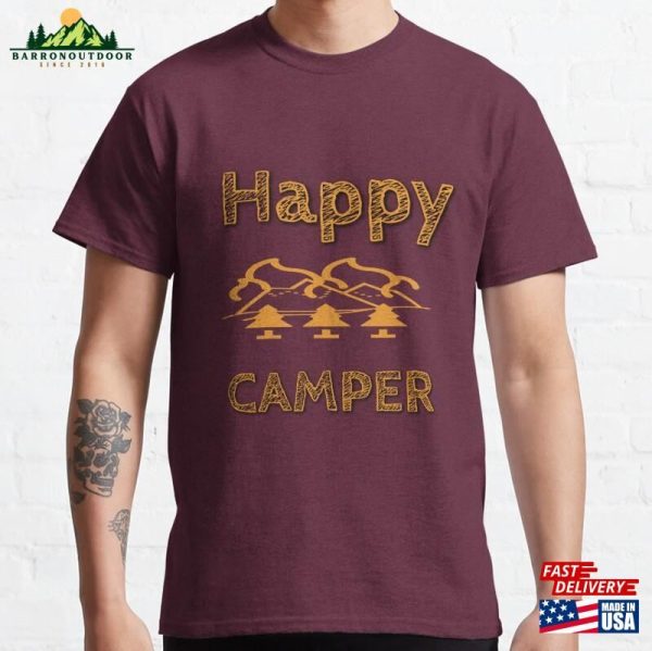 Happy Camper Camping T-Shirt Unisex Classic