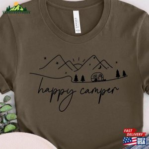 Happy Camper Shirt Adventure Camp Life Tee Unisex T-Shirt