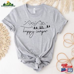 Happy Camper Shirt Adventure Camp Life Tee Unisex T Shirt 4