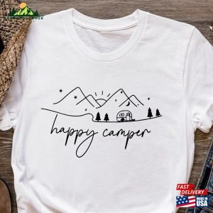 Happy Camper Shirt Camping Crew Unisex T-Shirt