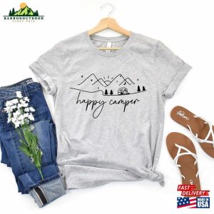 Happy Camper Shirt Camping Crew Unisex T Shirt 3