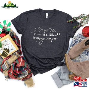 Happy Camper Shirt Camping Crew Unisex T Shirt 4