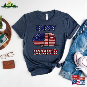 Happy Camper Shirt Funny Camping Tee Lover Unisex T Shirt 3