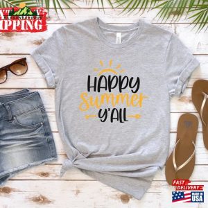 Happy Summer Y’all Shirt Family Vacation Shirts Hoodie Classic