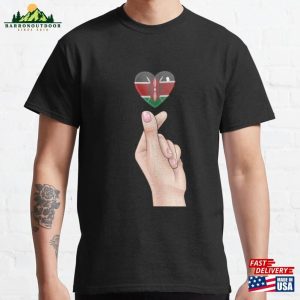 Heart Flag Of Kenya Gift For Kenyan From Unisex T-Shirt