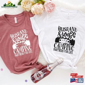 Husband And Wife Camping Partners For Life Shirt T Shirt Nature Is Calling Shirts Classic 3