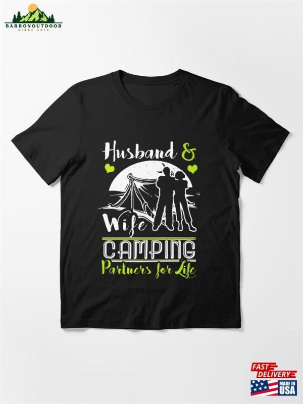 Husband Wife Camping Essential T-Shirt Sweatshirt