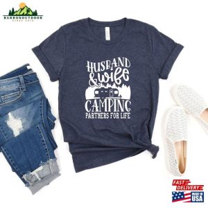 Husband Wife Camping Partners For Life Shirt Funny Sweatshirt Classic 3