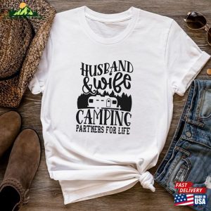 Husband Wife Camping Partners For Life Shirt Funny Sweatshirt Classic 4