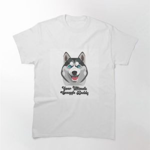 Husky Love Adorable Artwork For Snuggle Enthusiasts And Animal Lovers Classic T-Shirt Hoodie Sweatshirt