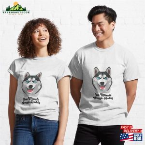 Husky Love Adorable Artwork For Snuggle Enthusiasts And Animal Lovers Classic T Shirt Hoodie Sweatshirt 3