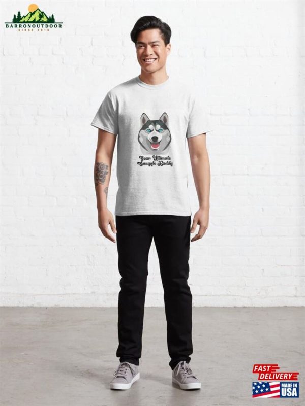 Husky Love Adorable Artwork For Snuggle Enthusiasts And Animal Lovers Classic T-Shirt Hoodie Sweatshirt