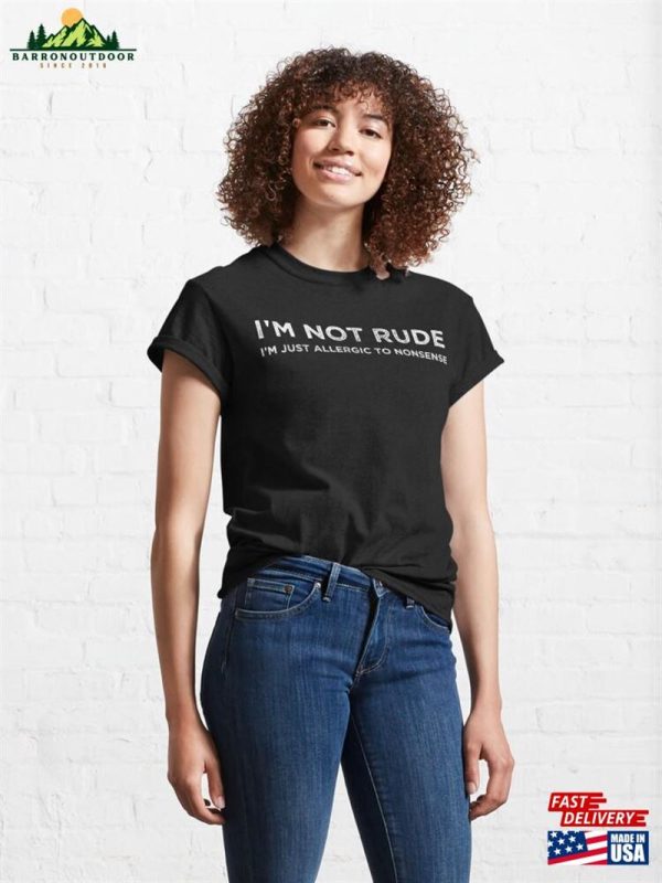 I’M Not Rude Hoodie Classic