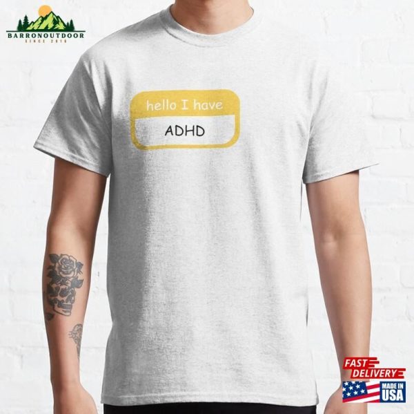 I Have Adhd Sticker Unisex Hoodie