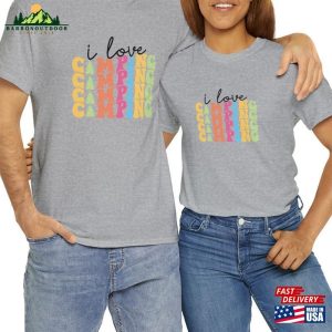 I Love Camping Tee For Couples Tshirt Family T Shirt Unisex Sweatshirt 4