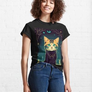 Illusionist Cat Classic T Shirt Hoodie 4