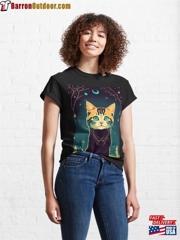 Illusionist Cat Classic T-Shirt Hoodie