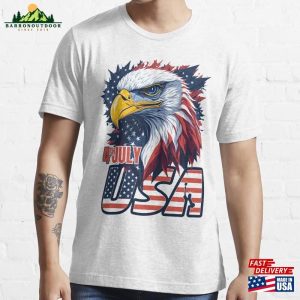 Independence Day Usa 4Th Of July Patriotic Essential T-Shirt Unisex