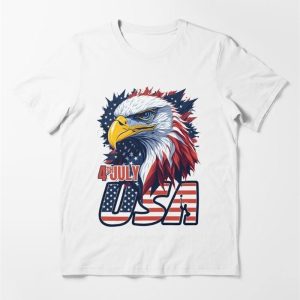 Independence Day Usa 4Th Of July Patriotic Essential T-Shirt Unisex