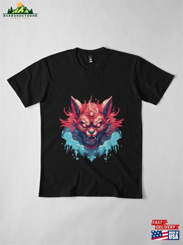 Just A Wild Cat Graffiti Premium T-Shirt Classic