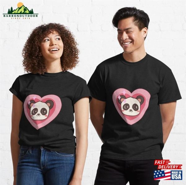 Kawaii Heart Panda Classic T-Shirt