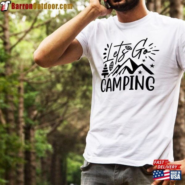 Let’s Go Camping Shirt The Mountains Are Calling Tshirt Hoodie Classic