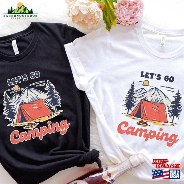 Let’s Go Camping T-Shirt Family Summer Trip 2023 Tee Shirt Hoodie Classic