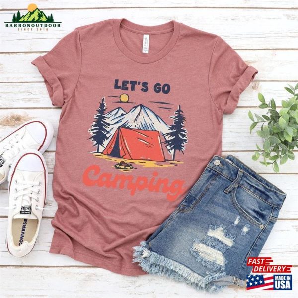 Let’s Go Camping T-Shirt Family Summer Trip 2023 Tee Shirt Hoodie Classic