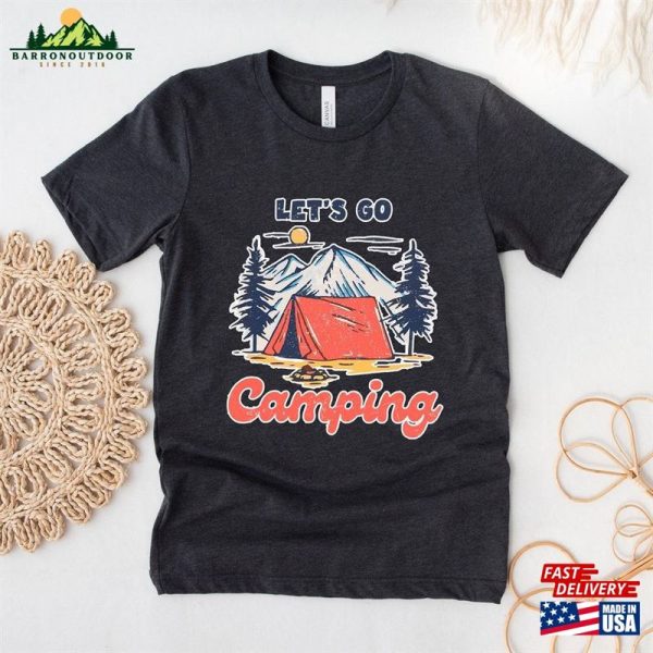 Let’s Go Camping T-Shirt Family Summer Trip 2023 Tee Shirt Hoodie Classic