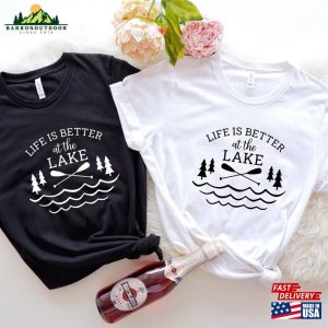 Life Is Better At The Lake T Shirt 2023 Family Vacation Shirt Camper Hoodie Unisex 4