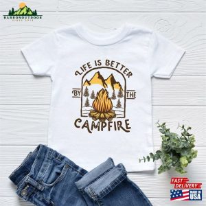 Life Is Better Campfire Shirt Vintage Adventure Classic Hoodie 3